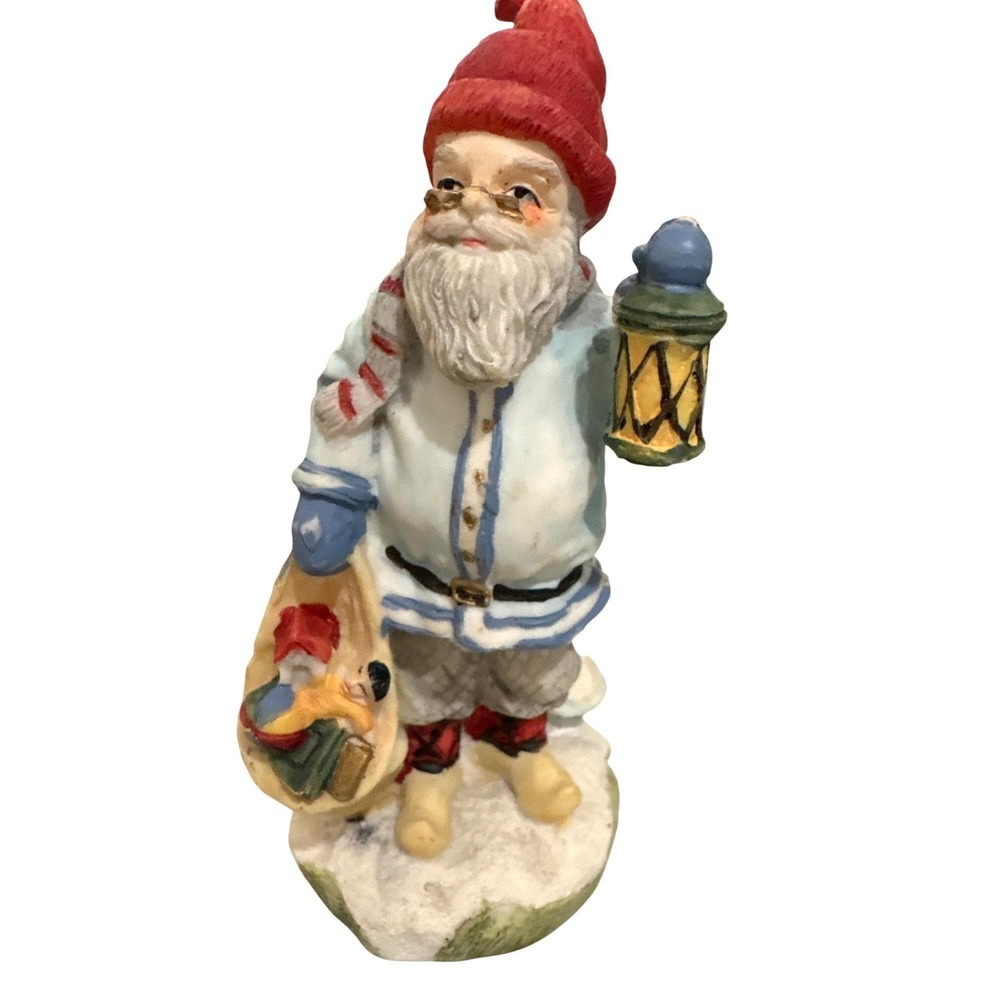 VTG 1992 Julenisse Scandinavia Gnome SC07 Santa International Blue Coat Figurine